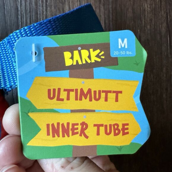 BARK BOX Dog Toys M - BARKBEAR THE PIRATE + ULTIMUTT INNER TUBE Squeak Tug Plush - Picture 6 of 7